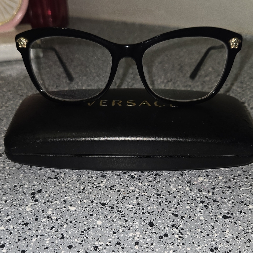 Versace Black Glasses Bold Design